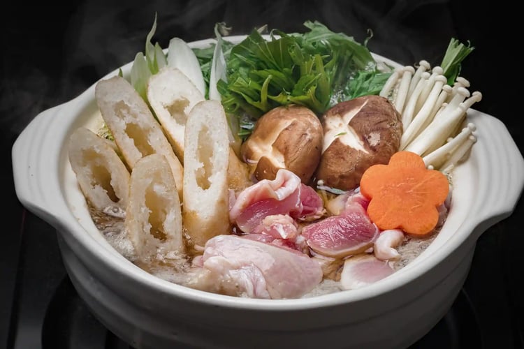 Kiritampo Nabe with Akita Hinai-jidori Chicken