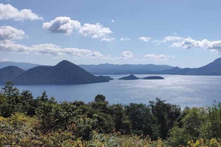 Nakajima Island in Lake Toya