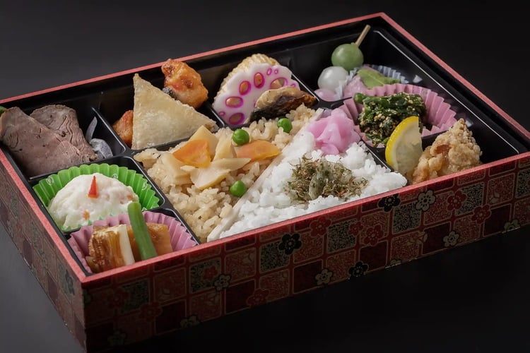 A luxurious train station bento from Kyoto