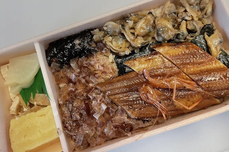 Fukagawa Meshi (Clam Rice) Ekiben from Tokyo