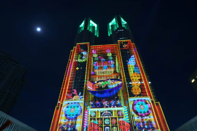 The world_s largest projection mapping at the Tokyo Metropolitan Government Building