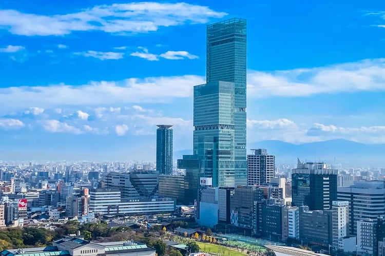 Abeno Harukas and the Osaka cityscape