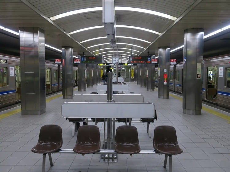 Nishi-Umeda Station on the Osaka Metro Yotsubashi Line