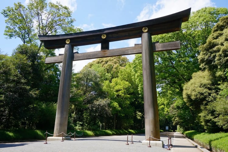The Second Torii Gate of Meiji Jingu Shrine