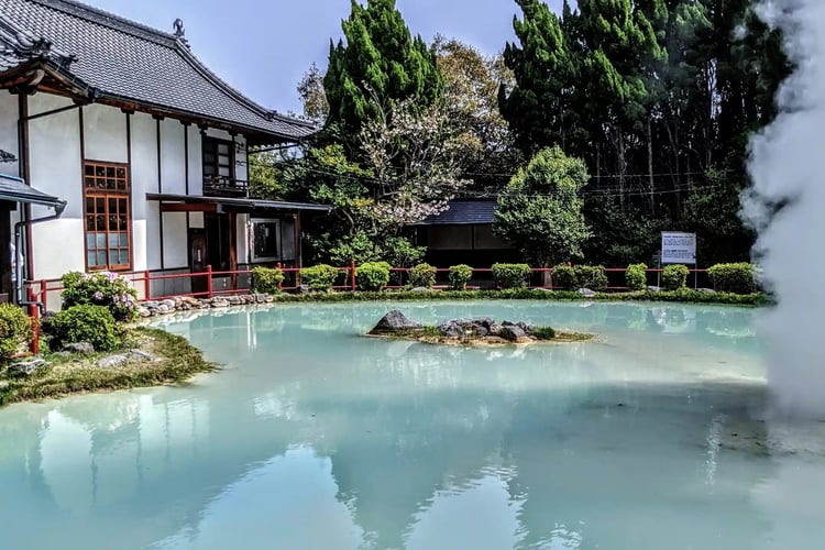 The beautiful Shiraike Jigoku (White Pond Hell)