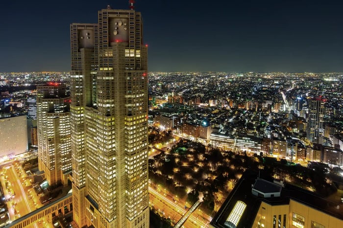 The Shinjuku Skyline at Night