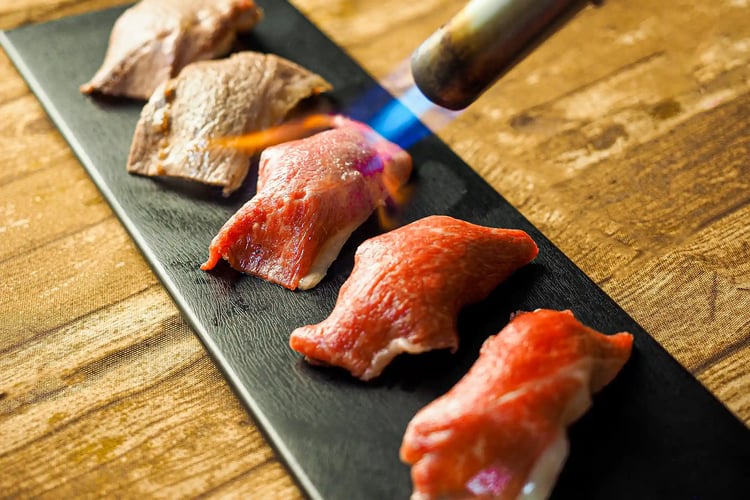 Aburi Wagyu Beef Sushi
