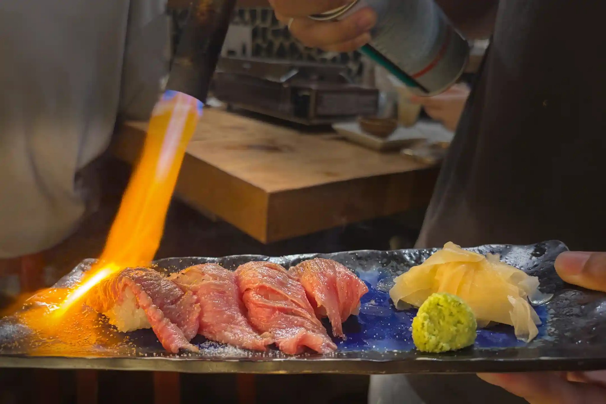 Igniting the Senses Flame-Kissed Beef on a Bed of Rice