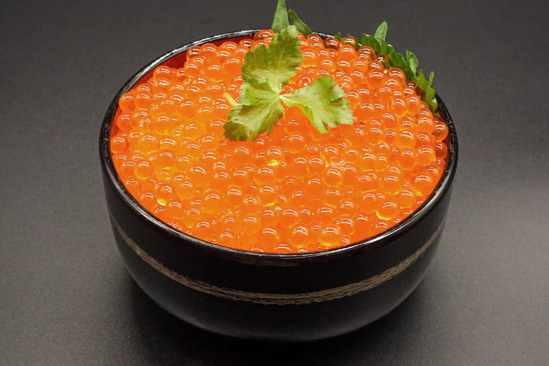 Salmon Roe Bowl with Mitsuba