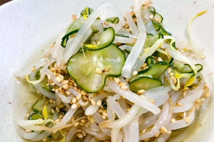 Bean Sprout and Cucumber Salad