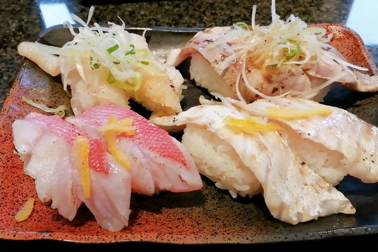 Seared White Fish Sushi