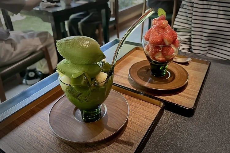Matcha Parfait at Muge Sanbo, Kyoto
