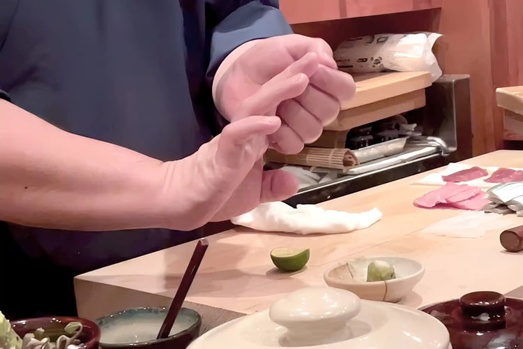 A Professional Sushi Chef (Itamae)