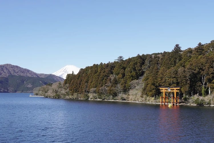Hakone Shrine and Lake Ashi Torii Gate (Symbol of History and Serenity)