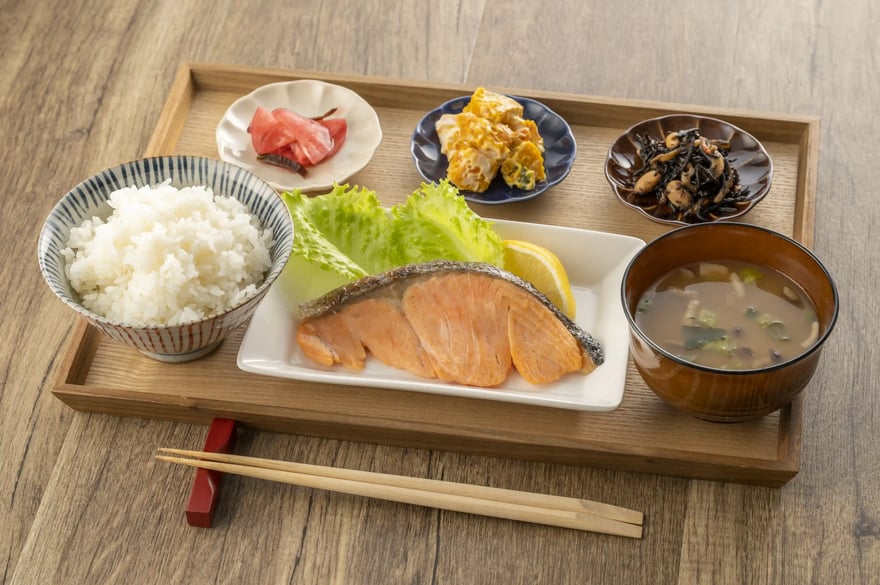 Grilled Salmon Set Meal