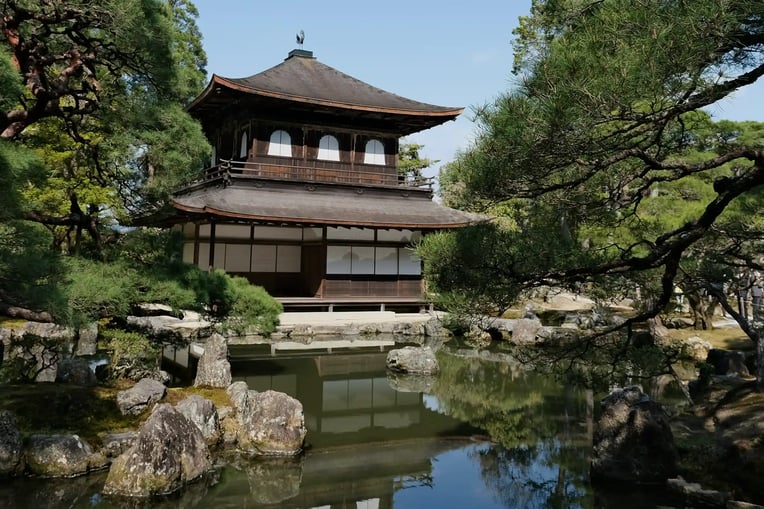 Ginkaku-ji Temple (The Silver Pavilion) in Kyoto