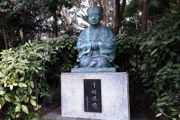 A Traditional Portrait of Tea Master Sen no Rikyu