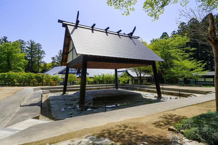 The Authentic Sumo Ring (Sumo-ba) at Yahiko Shrine in Yahiko Village, Niigata Prefecture