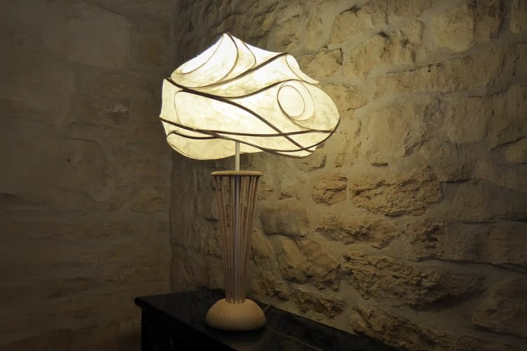 Handcrafted Washi paper lamp