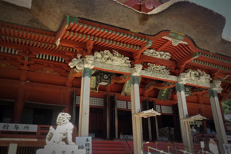 Sanjin Gosaiden, located on the sunny (south-facing) side of Mount Haguro (one of the Dewa Sanzan, or Three Mountains of Dewa) in Yamagata Prefecture