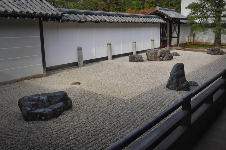 The garden of Nanzen-ji Temple in Kyoto