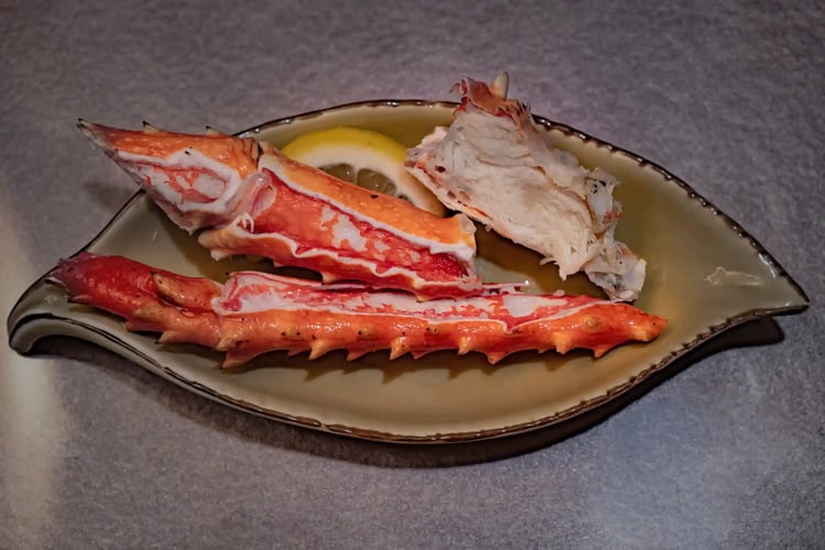 Dishes featuring Boiled Hokkaido King Crab