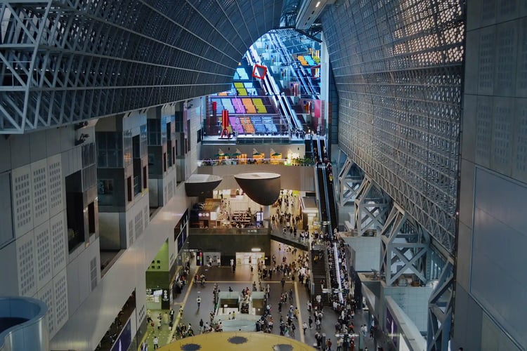 Inside Kyoto Station