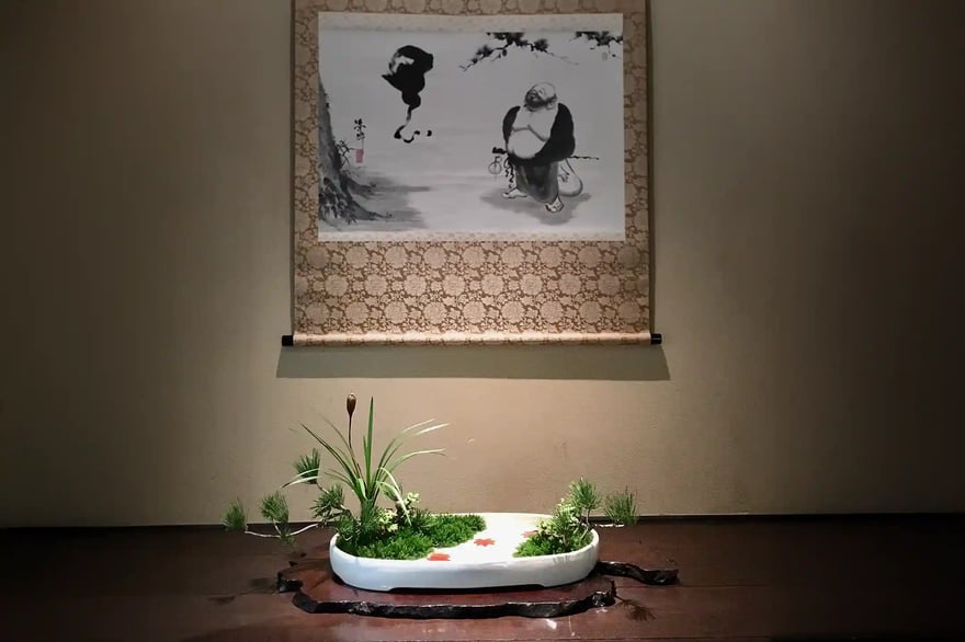 Ikebana_exhibition_at_Meguro_Gajoen_2018_02
