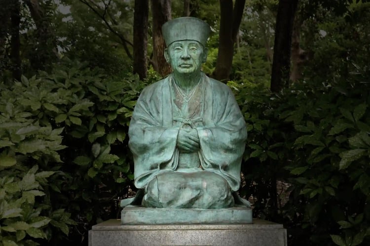 Statue of the tea master Sen no Rikyu