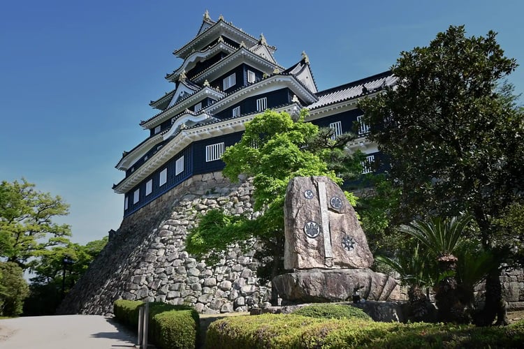 Okayama Castle Tower or Okayama Castle Keep