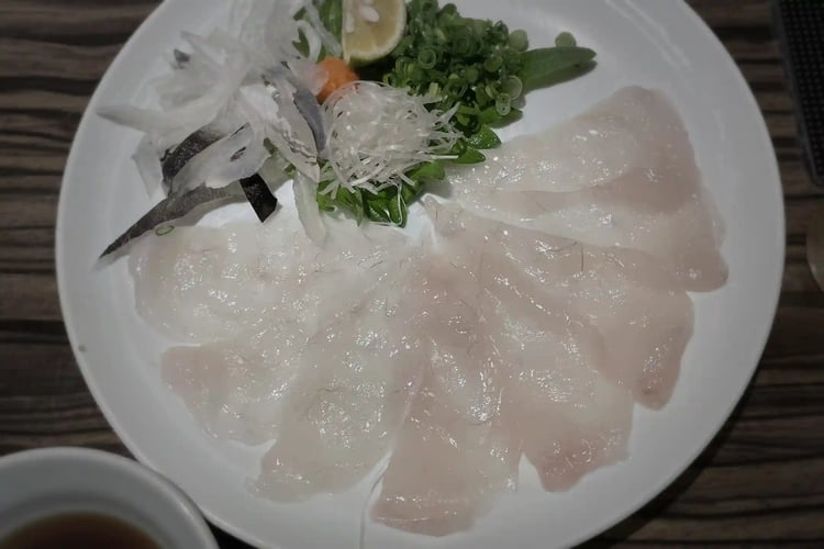 Sashimi of Pufferfish