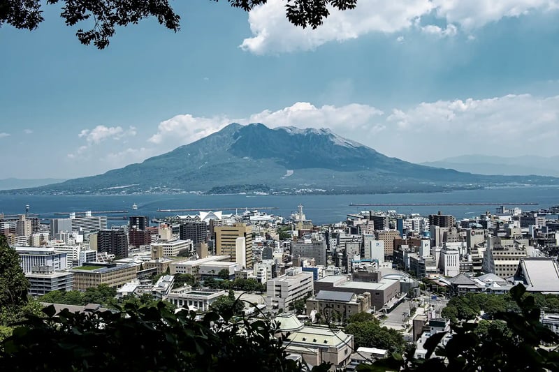 Sakurajima and Kagoshima City