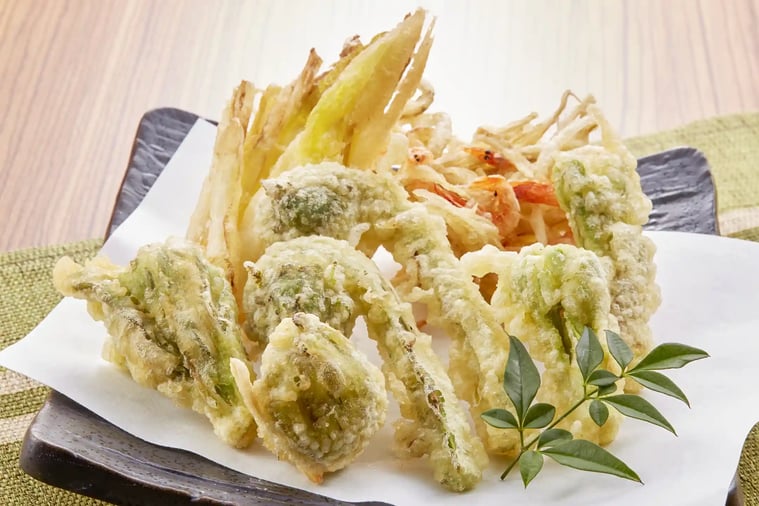 Assorted Spring Wild Vegetable Tempura