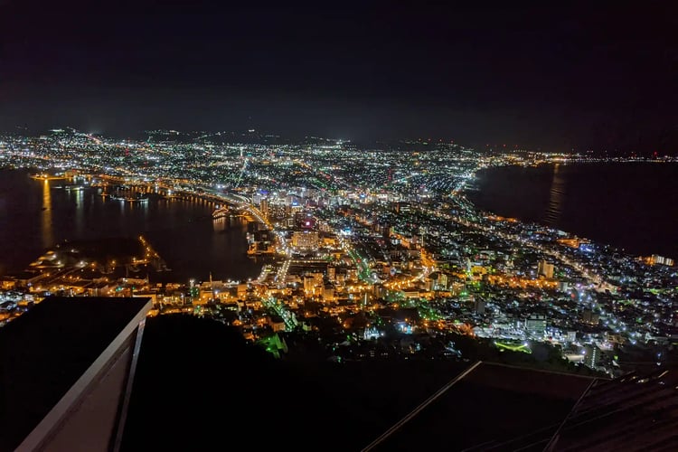 The night view of Hakodate
