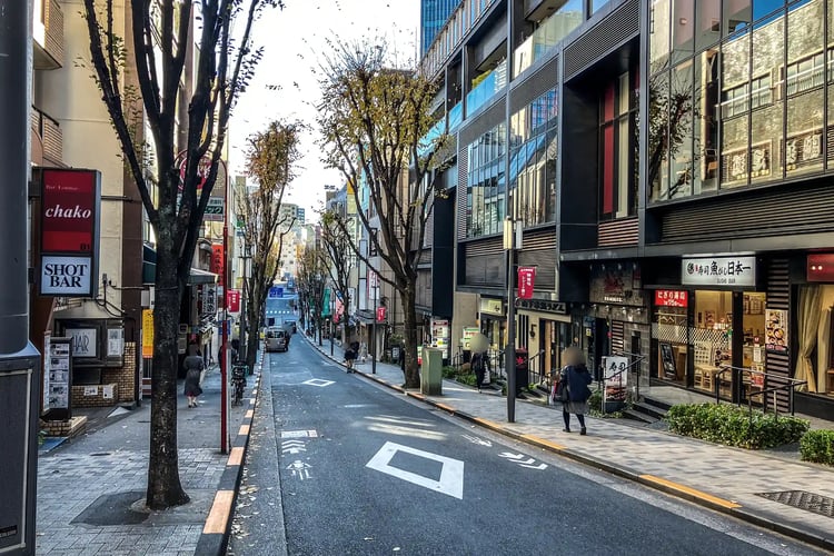 The historic Kagurazaka neighborhood in Shinjuku