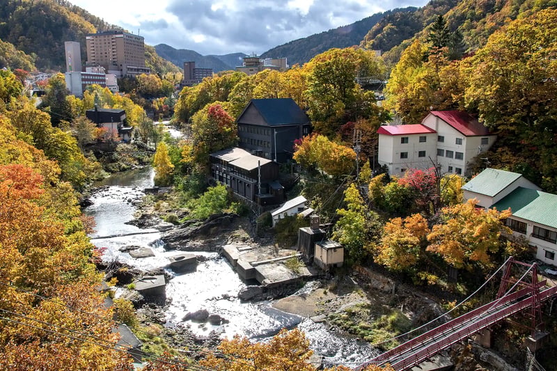 Jozankei Onsen in Early Autumn (Sapporo, Hokkaido)