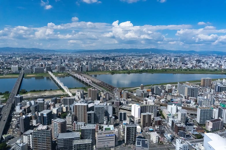 The View of Osaka from Umeda Sky Building