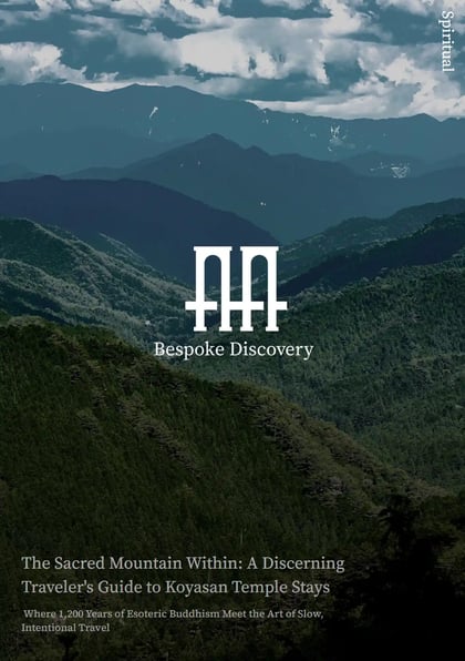 The Sacred Mountain Within: A Discerning Traveler's Guide to Koyasan Temple Stays