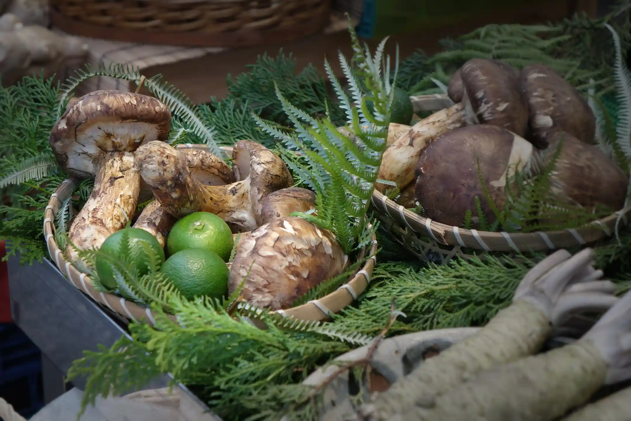 Seasonal produce at a Kuromon Ichiba Market greengrocer