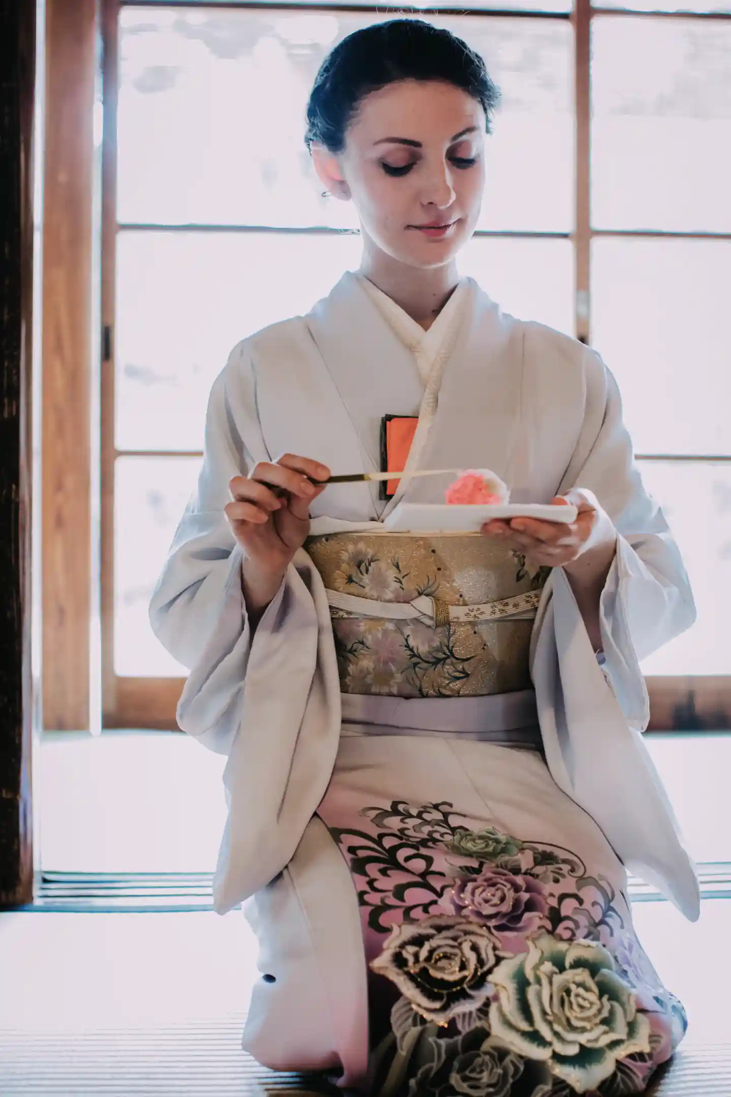 The Kyoto Tea Ceremony Experience Featuring Kimono Attire and a Zen Temple Tea Room